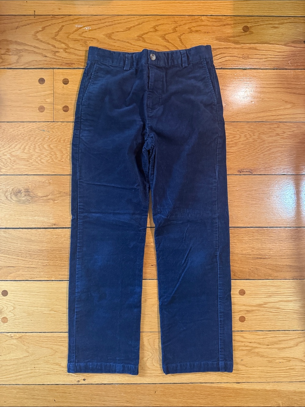 Boys Vineyard Vines Navy Corduroy Pants - Classic Straight Fit